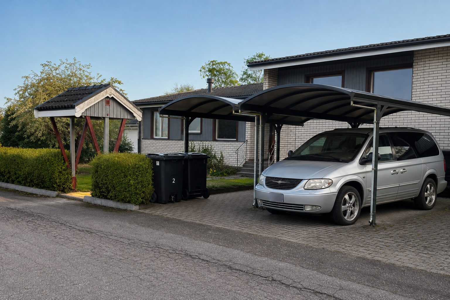Kostnadsfri parkering och carport vid Nikida B&B i Brålanda